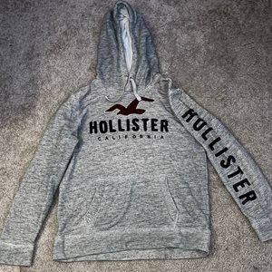 grey Hollister hoodie